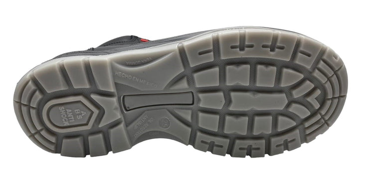Bota Industrial Sicuro SA501 Negro Con Rojo