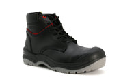 Bota Industrial Sicuro SA501 Negro Con Rojo