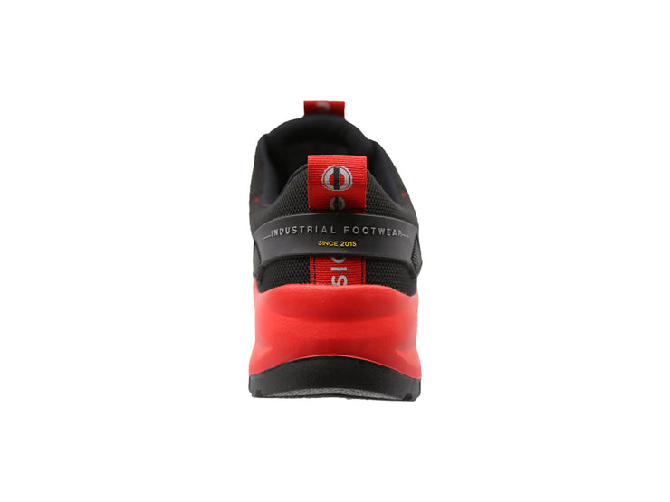 Tenis Sicuro Industrial Con Casquillo SV01 Color Negro Rojo