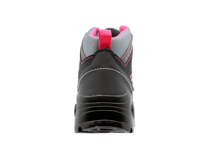 Bota Industrial Sicuro Dibase Gris Rosa Para Dama Si50