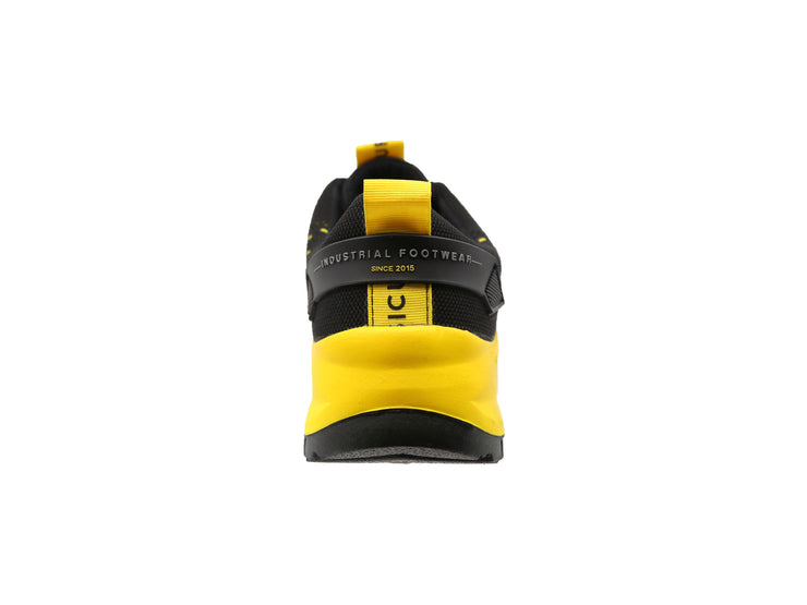 Tenis Sicuro Industrial Con Casquillo Color Negro Amarillo