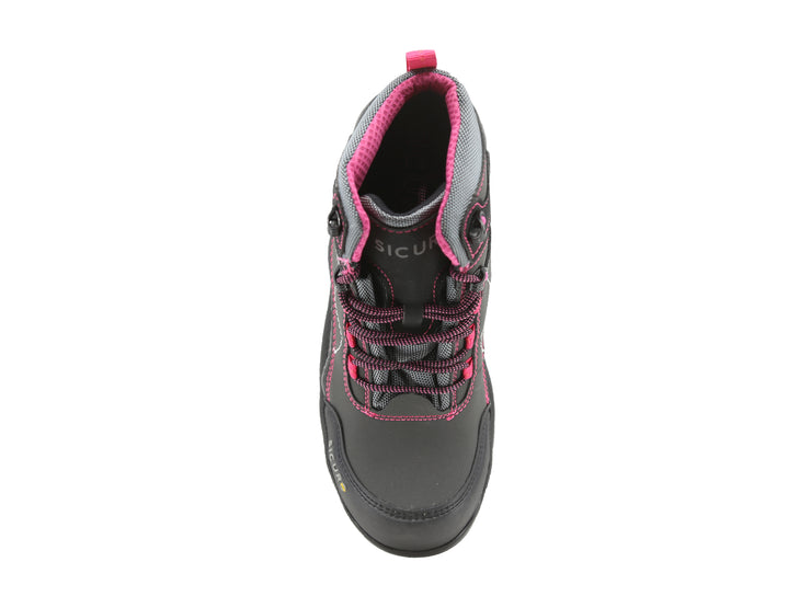 Bota Industrial Sicuro Dibase Gris Rosa Para Dama Si50