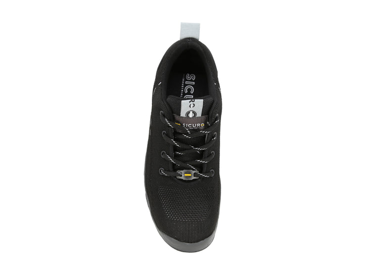 Tenis Sicuro Industrial Con Casquillo Color Negro Gris