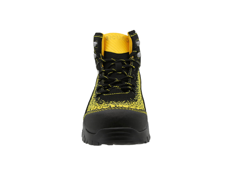 Bota De Seguridad Sicuro Forte SF88 Negro Amarillo Caballero