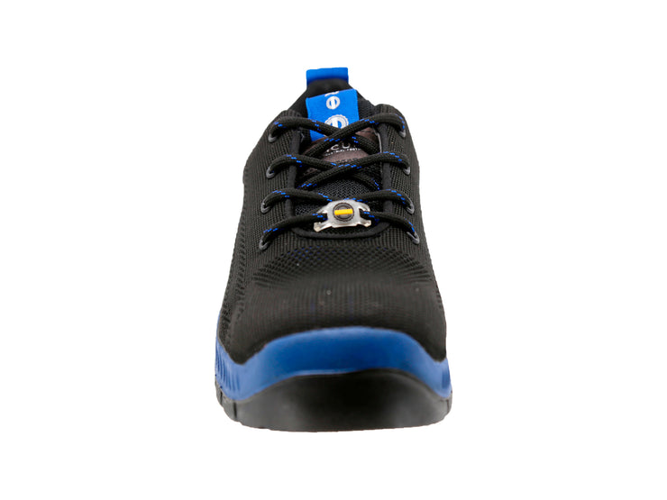 Tenis Sicuro Industrial Con Casquillo Color Negro Azul
