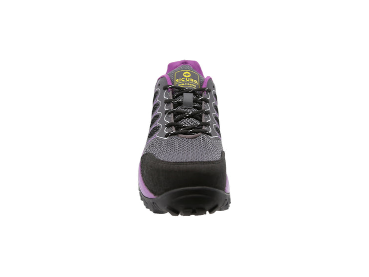Tenis Sicuro Industrial SA703 Con Casquillo Para Dama Color Gris Morado