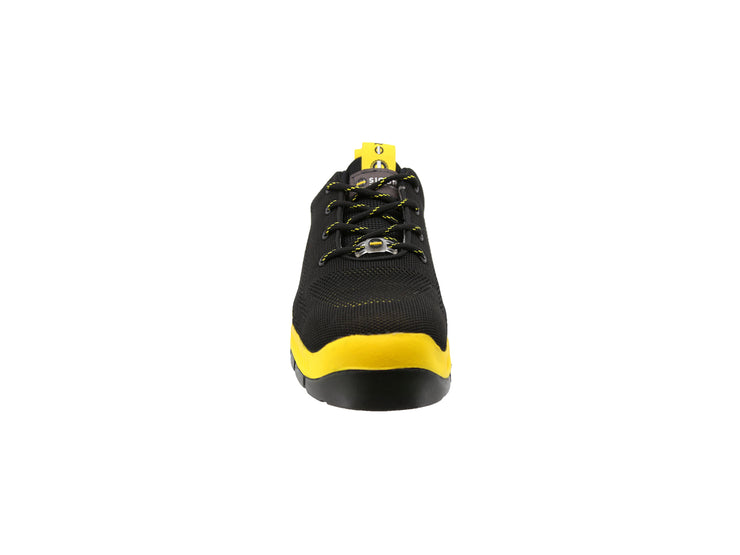Tenis Sicuro Industrial Con Casquillo Color Negro Amarillo