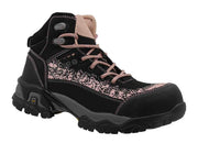 Bota De Seguridad Sicuro Negro Canela Forte SF78 Dama