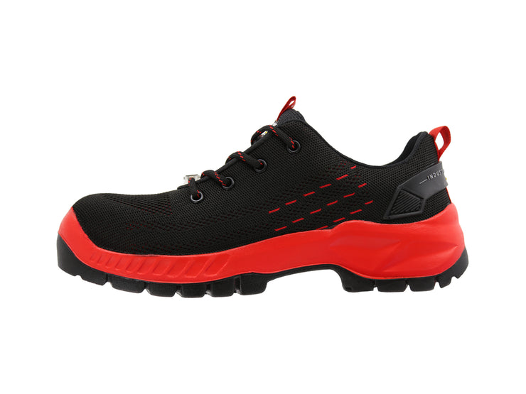 Tenis Sicuro Industrial Con Casquillo SV01 Color Negro Rojo