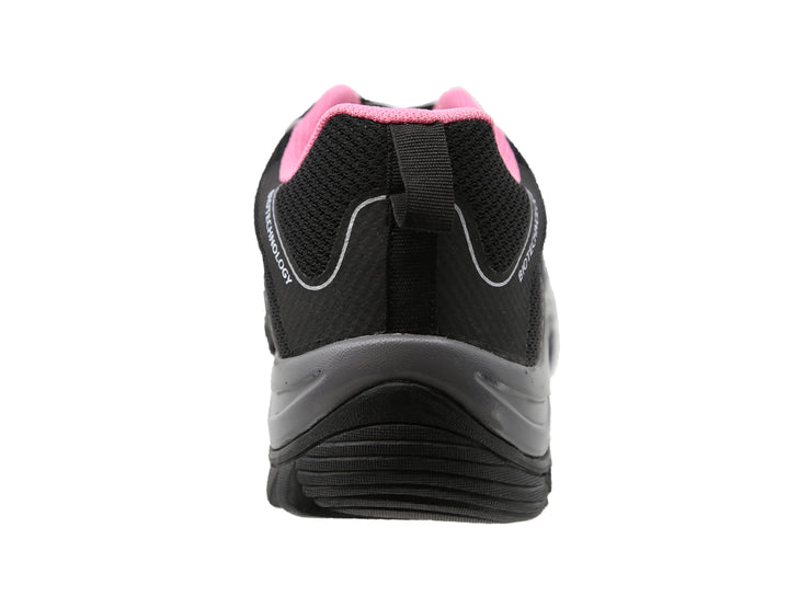 Tenis Sicuro Industrial Con Casquillo Para Dama SA703 Color Negro Rosa