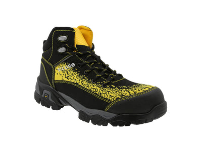 Bota De Seguridad Sicuro Forte SF88 Negro Amarillo Caballero